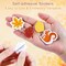 500 Pieces Fall Leaf Foam Stickers Thanksgiving Glitter -multicolor